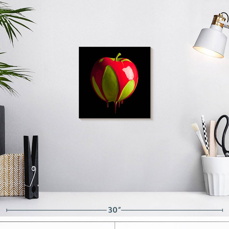 Yarlin Apple Color Drip, 10" H x 10" W
