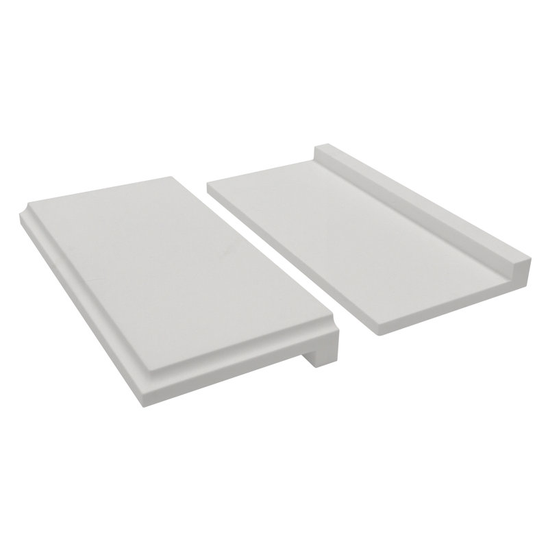 Ensemble d'étagère de douche en surface solide 8 po x 4 po x 1 po, gris, 63615E3A809849699AF47C5ECAE7DE84, Grey