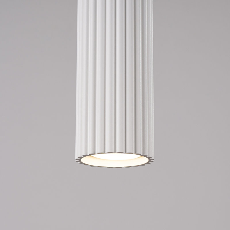 Bonina - Light Brushed Nickel Pendant, 13cm W x 14cm D, White, 2 Lights