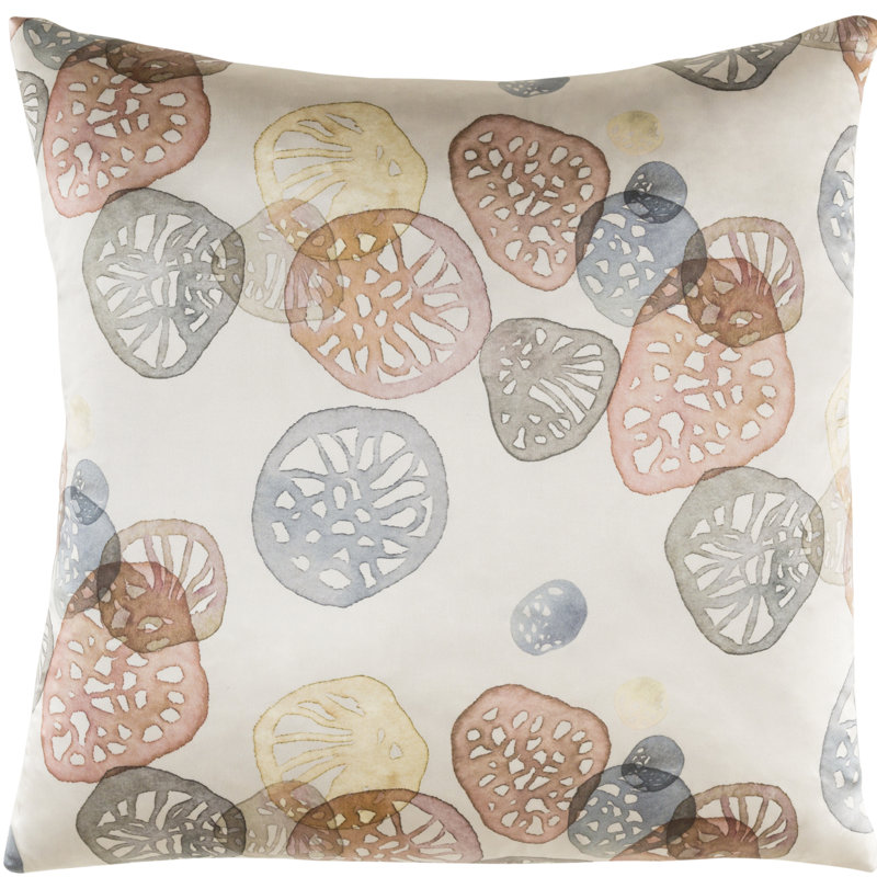Natural Affinity Silk Throw Pillow, Blush