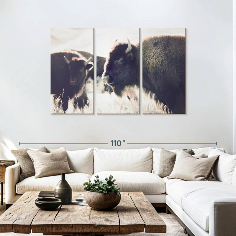 Brampt Buffalo Pasture, 48" H x 74" W