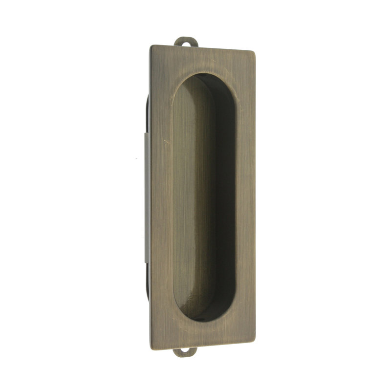 Solid Brass Rectangular Latch/Catch/Bolt, Antique Brass
