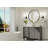 Valancia Round Bathroom Mirror with Aluminum Frame, Tempered Glass-1921907419-1921907392