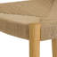 Tabouret de bar en bois et corde de papier tissé-130131438