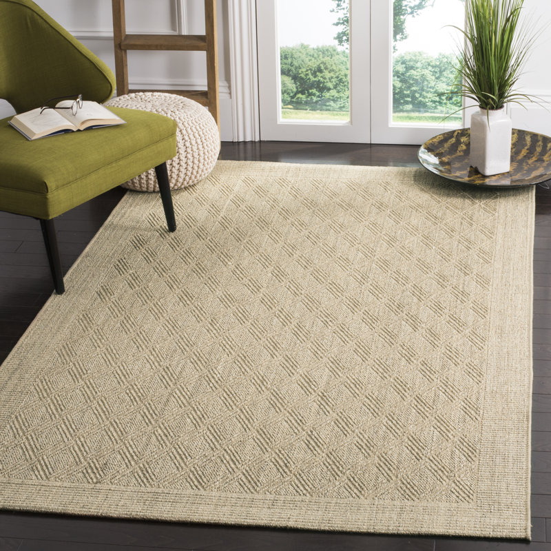 Tapis jacquard en sisal et en jute Desmarais, Rectangle de 5 pi x 8 pi