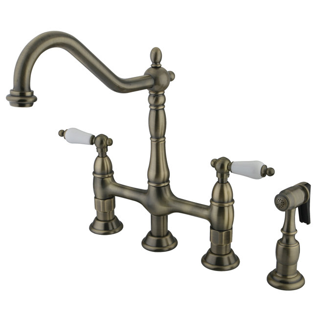Heritage Hot & Cold Water Dispenser with Side Spray, Brushed Nickel