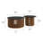 Fortitude Round Faux Marble Top Nesting Coffee Table Set