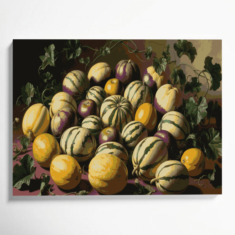 «Fruit Pepino Melon», art mural sur toile, H 11 po x l 14 po