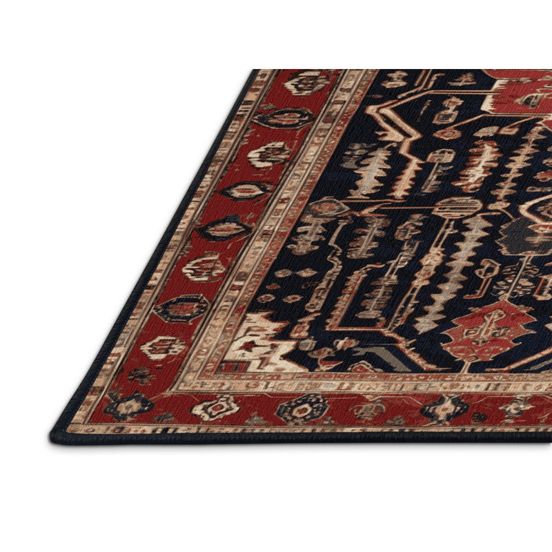 Tapis brun lavable à la machine, Rectangulaire 8 pi x 10 pi
