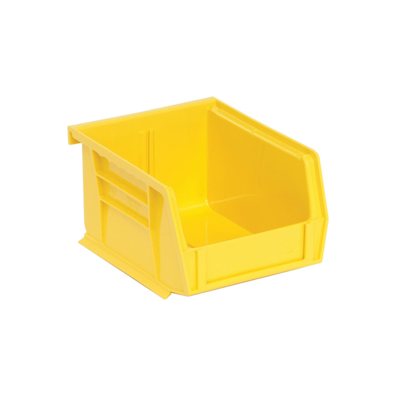  QUS210YL - Ensemble de 24 bacs jaunes ultra empilables et suspendus L 6 po x l 5 po x H 3 po, Jaune