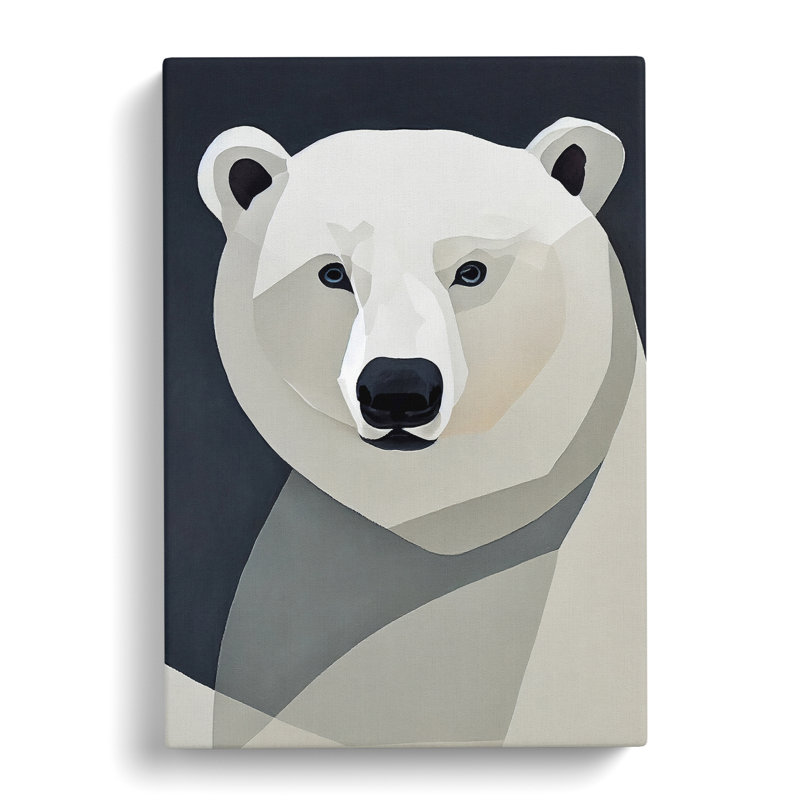 Orval Polar Bear Contemporary Vol.5 - Wrapped Canvas, 60cm H x 40cm W x 3cm D