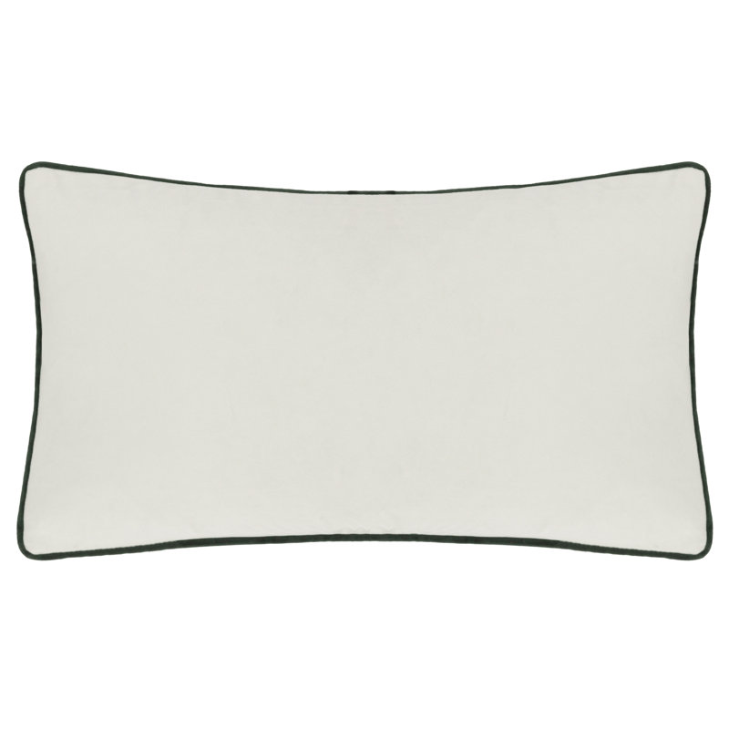 Lodge Wood Fox Abstract Green Rectangular Cushion