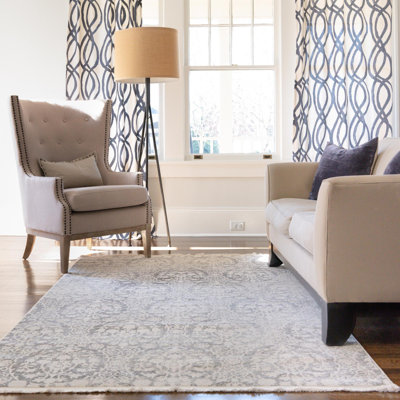 Tapis gris clair Teadora