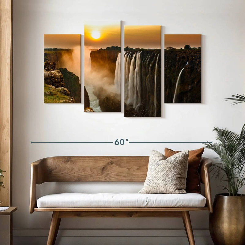 Alvord Victoria Falls Panorama, 32" H x 52" W