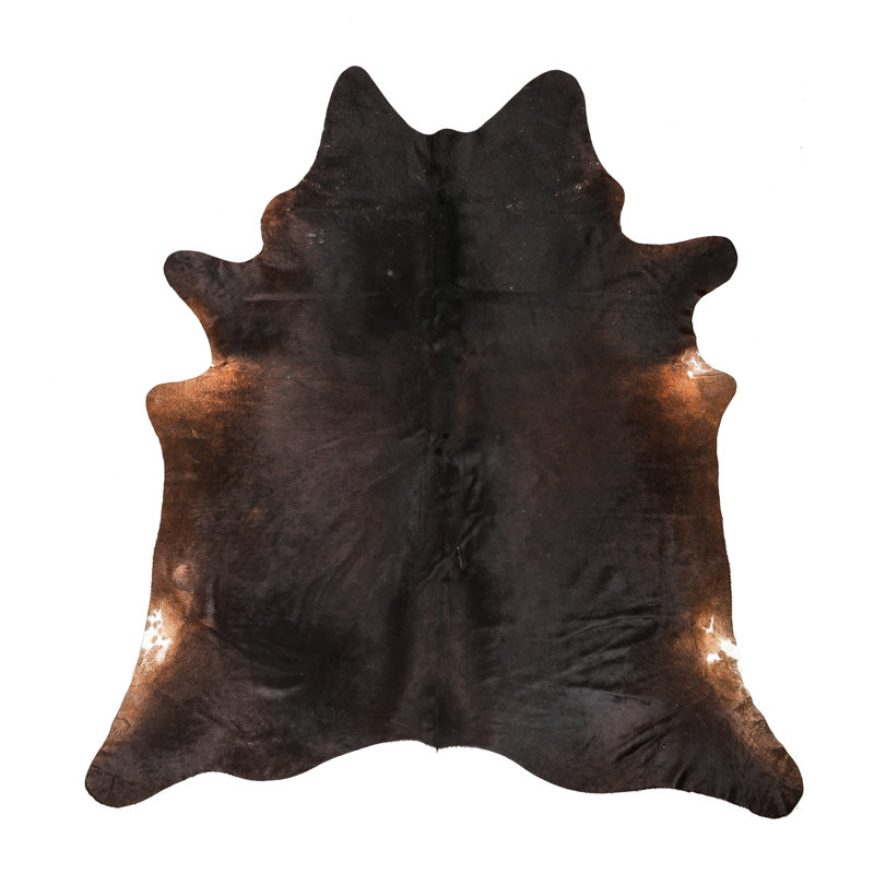 Myrtletown Animal Print Cowhide Flatweave 2cm X 1.75cm Area Rug