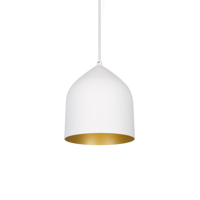 Helena 1 - Light LED Single Pendant, White/Gold, White