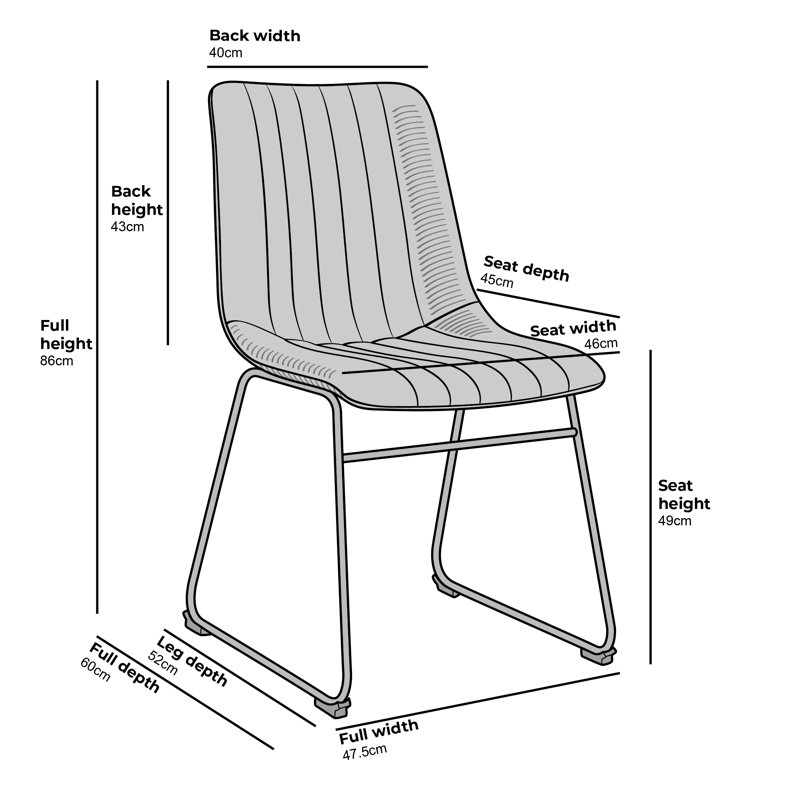 Seder Upholstered Dining Chair, Grey