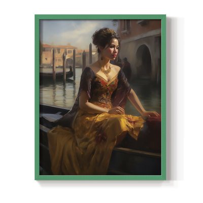 WOMEN Series CDLXXXVII Framed Print - Solid Wood