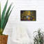 «Sunflowers In Blue And White Vase» par Christopher Pierce, art mural en métal-1268550919