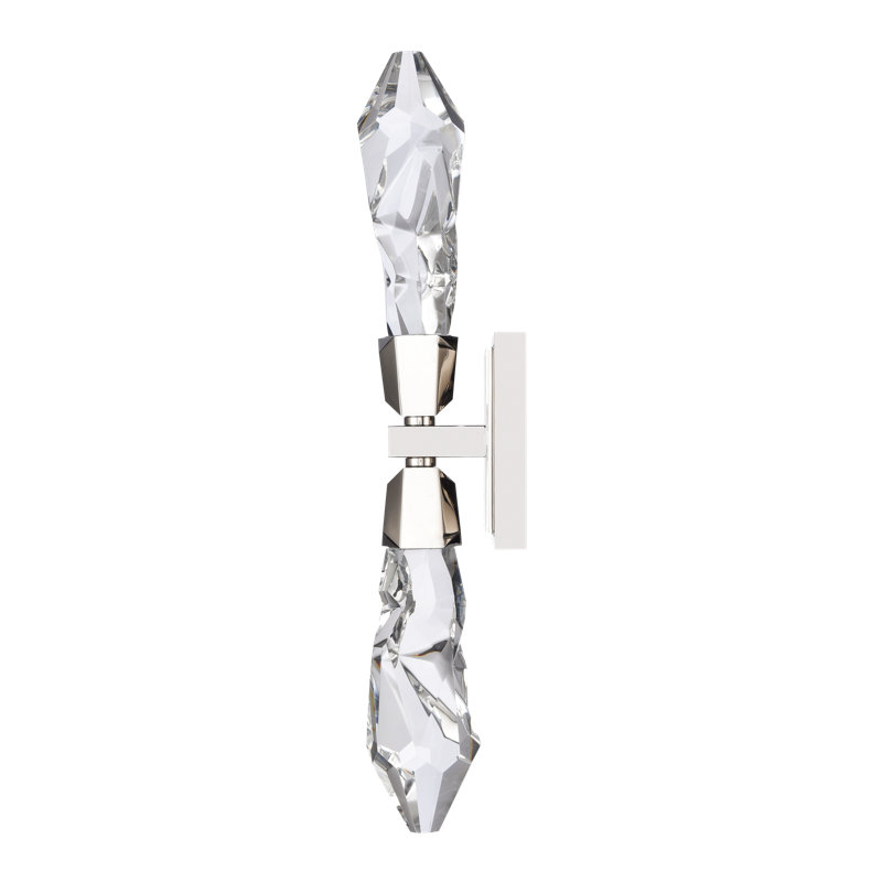 Angelus Steel LED Wallchiere, Polished Nickel