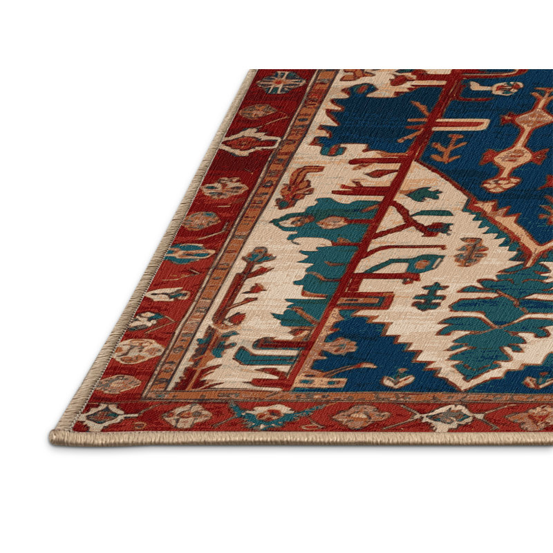 Tapis brun lavable à la machine, Rectangle 7 pi x 9 pi