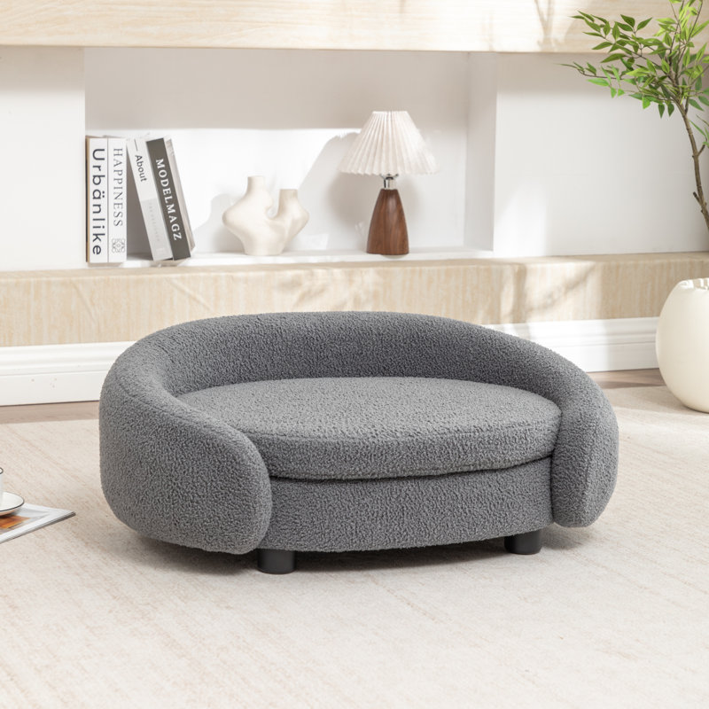 Lit pour chien Malcolm Elegant Rectangle, Gris