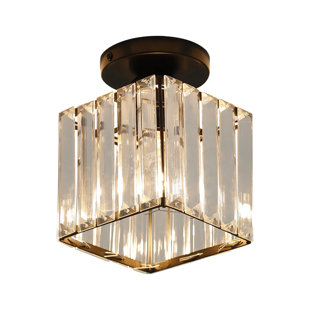 DELIPOP Rectangular Modern 17CM Crystal Flush Mount
