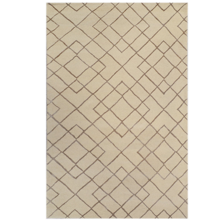 Highway Geometric Wool Area Rug