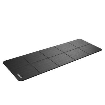 VEVOR Foldable Walking Pad Treadmill Mat 1/4" Thick 24" x 68" Exercise Equipment Mat for Elliptical on Carpet Hardwood Floor High Density Pvc Floor
