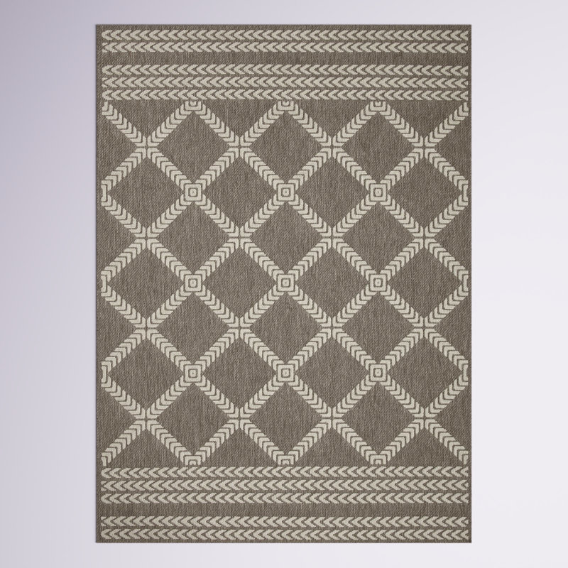 Gillis Geometric Indoor / Outdoor Rug, Rectangle 7'10" x 10'10"