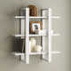 Solid Wood Floating Shelf with Adjustable Shelves