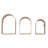 Aurelia Arch Metal Modern Wall Shelf Set