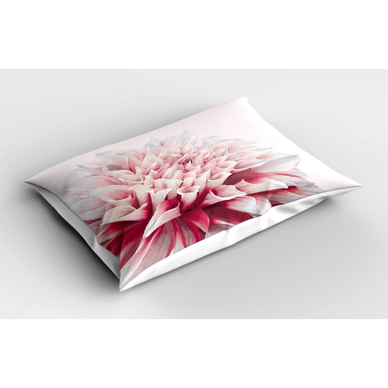 Dahlia Polyester Floral Sham, King