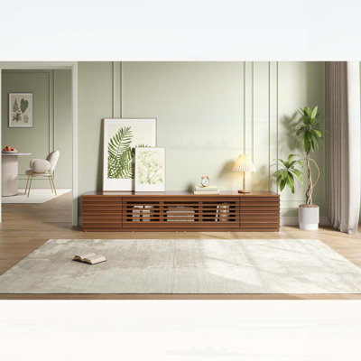 86-inch Modern TV Stand for TVs up to 90, Entertainment Center with Cable Management, Soft-Closing Hinges for Living Room