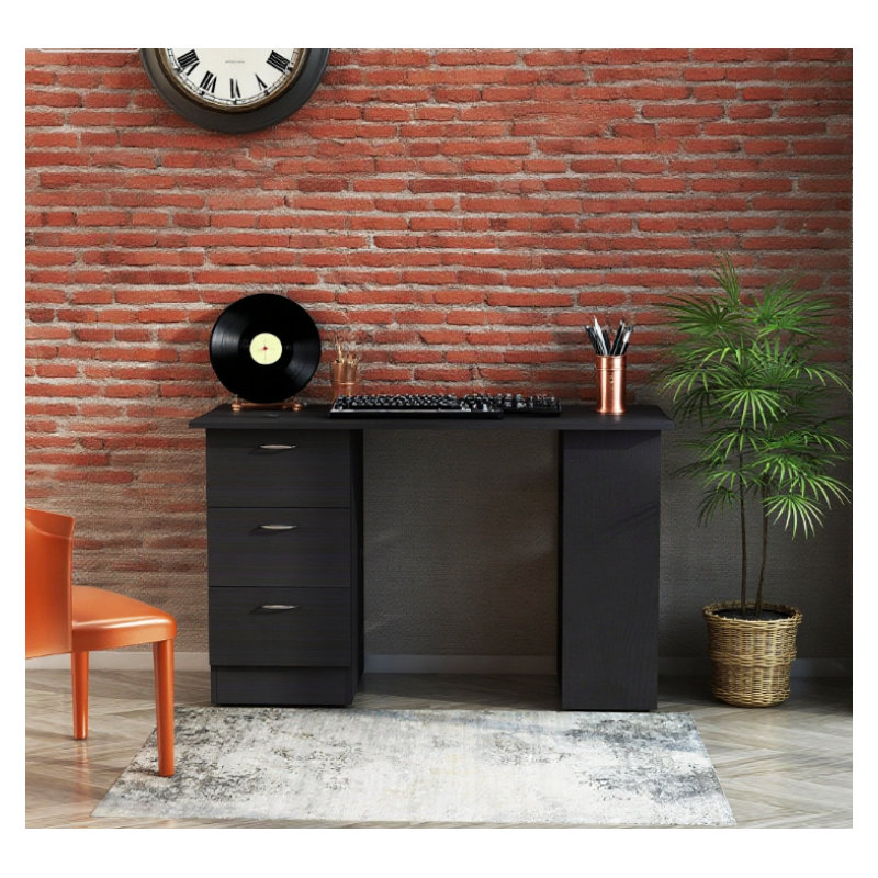 Modern Home Office Computer Desk Bookcase Combo Writing Table Workstation
