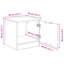 40cm W Manufactured Wood Bedside Table