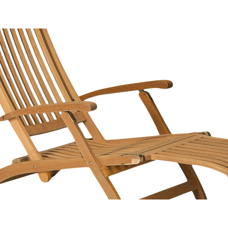 Chaise longue pliante en teck Annica Anders
