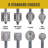 Silver Steel and Iron Handle/Pull