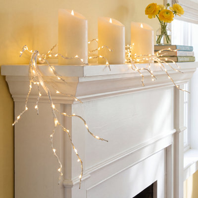 60" Pre-Lit Birch No Holiday Garland