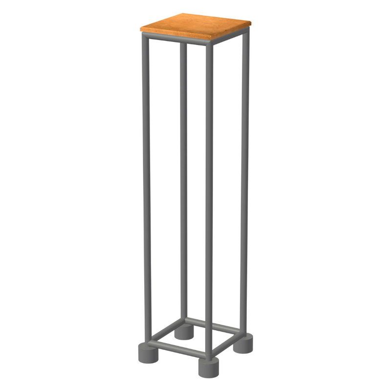 Table de bout Holmestrand, Beige Rialto, Argent