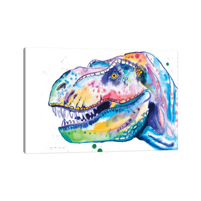Watercolour T-Re by Jennifer Seeley - Wrapped Canvas Painting