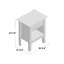 18.75'' W Solid Wood Nightstand