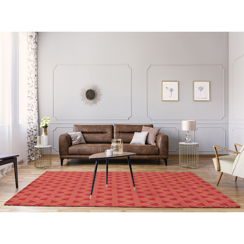 Chenille Geometric Indoor Rug, Rectangle 8' x 10'