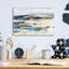 Art mural en verre épique «Shoreline Dreams 1» par Melissa Wang, 16 po x 12 po
