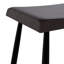 Tabouret de bar noyer foncé, ensemble de deux