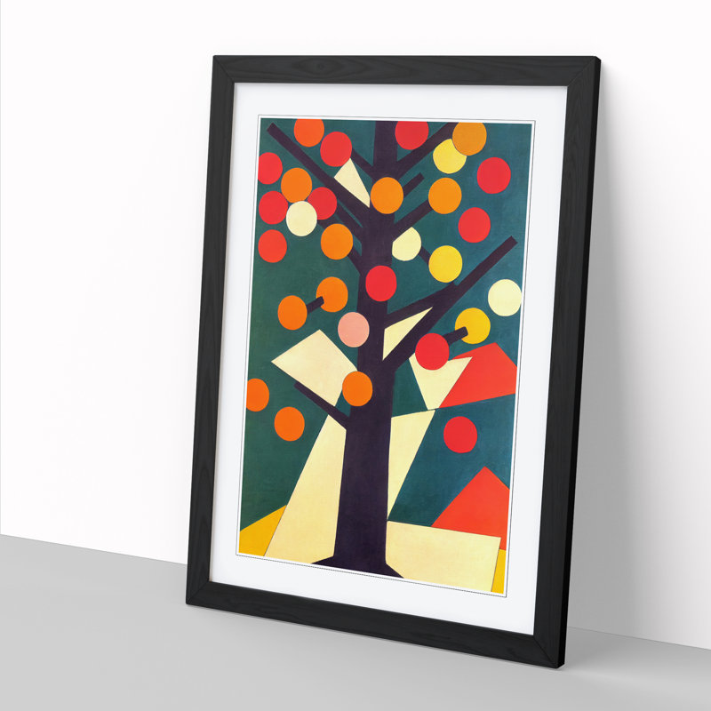 FRM-V0523-1868X Plum Tree Abstract - Picture Frame Print