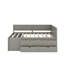 Lit de jour double avec tiroirs et tablettes-10728918-10728875