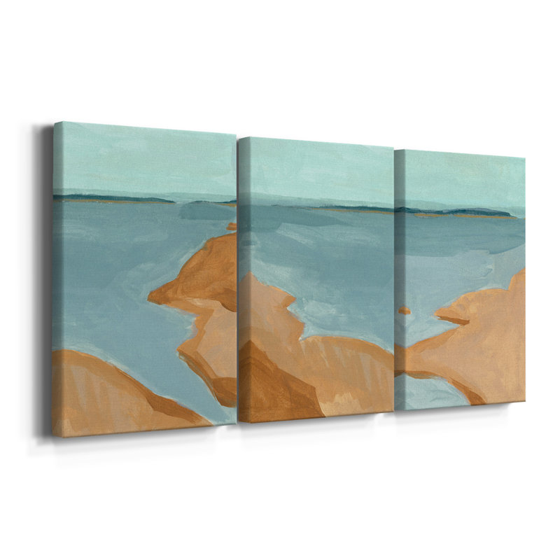 «Out on the Sandbar I», toile tendue sur mesure - 3 pièces
