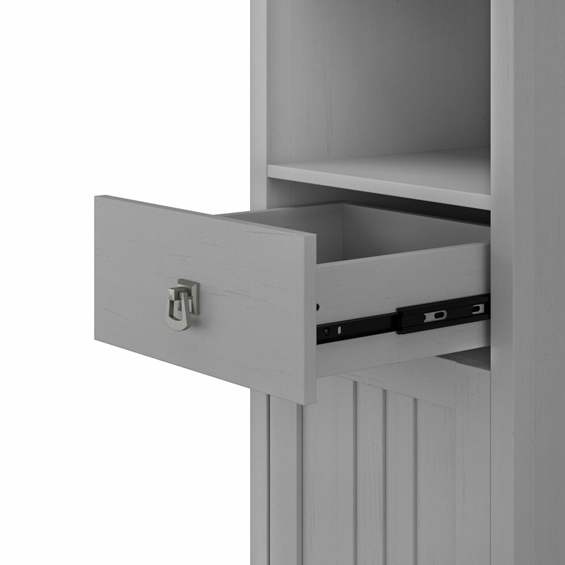 Keyunta Single Bathroom Vanity with Ceramic Top, Gray