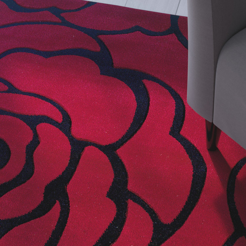 Tapis rouge Carina, Rectangle 8 pi x 10 pi 3 po